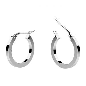 Boucle d'oreille cercle 1,9 cm avec fermoir*argent AG 925*KL-KB OR 2x15 mm