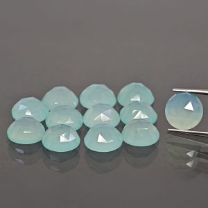 Rosace - agate aqua 6 MM