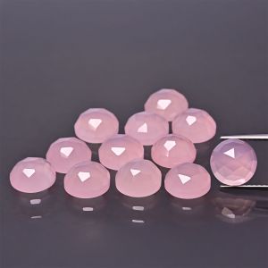 Rosace - agate rose 6 MM
