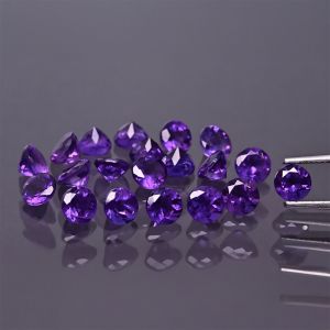 Pierre ronde, cône - Améthyste 3 MM