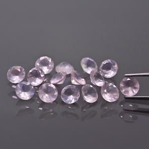 Pierre ronde, cône - Quartz Rose 4 MM