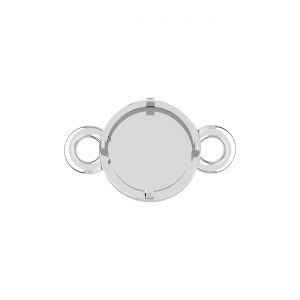 Connecteur pendentif - robot diable, résine blanche*argent AG 925*CON-2 OWS-01030 7,3x11,1 mm