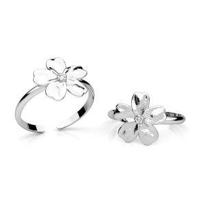 Bague universelle - chat avec pelote de laine*argent AG 925*U-RING OWS-01173 12,5x20 mm