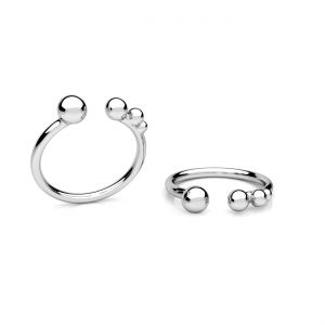 Bague universelle - chat avec pelote de laine*argent AG 925*U-RING OWS-01175 5x23,7 mm