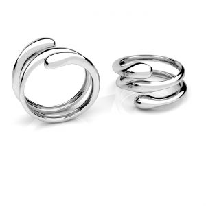 Bague universelle - gouttes*argent AG 925*U-RING OWS-01178 16,5x20,8mm