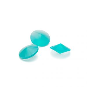 Pierre ronde, rivoli - Calcédoine turquoise 12 MM