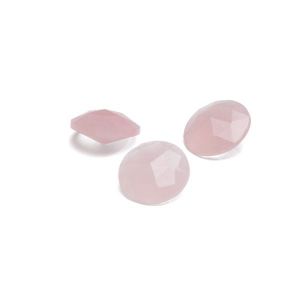 Pierre ronde, taille conique - Quartz rose 12 MM