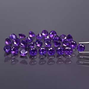 Pierre ronde, taille conique - Améthyste 2 MM