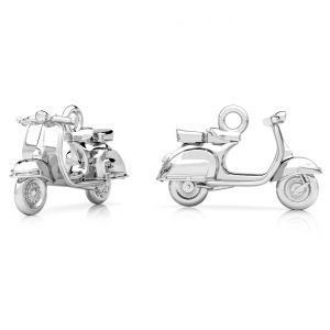 Pendentif - dé de jeu*argent AG 925*CON-1 OWS-01182 10,8x17,3 mm