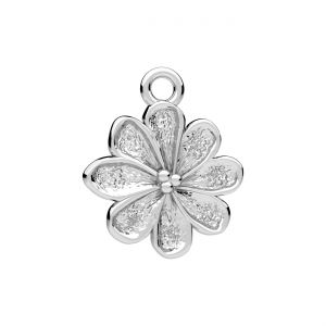 Pendentif - fleur*argent AG 925*CON-1 ODL-01624 13x15,5 mm