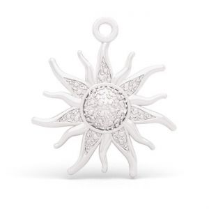 Pendentif - fleur double*argent AG 925*CON-1 S-CHARM 795 16,8x19 mm