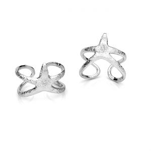 Bague universelle - coquillages*argent AG 925*U-RING OWS-01191 11x20 mm - R(11-15))