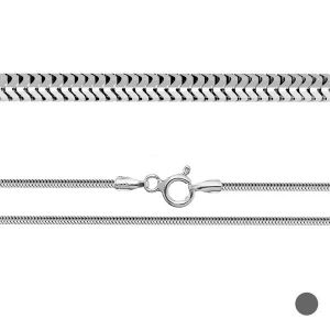 Chaîne maille serpent flexible*argent 925*CSTD 1,4 19 cm