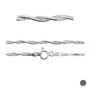 Chaine maille serpent*argent 925*PLE SN 025 DC8L 2S (45 cm)
