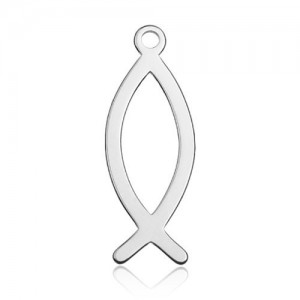 Pendant - Christian fish Ichthys*sterling silver AG 925*BL 479 - 0,8 mm