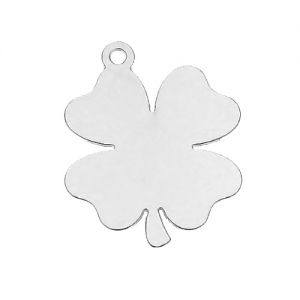 Pendentif - tr&egrave;fle &agrave; graver*argent AG 925*CLOVER 1 - 0,4 mm