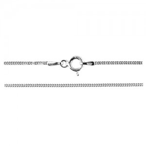 Fox tail chain with clasp*sterling silver AG 925*KND4N - 45 cm