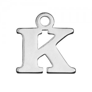 Pendant - letter K*sterling silver AG 925*MBL K - 0,4 mm