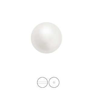 Perles de perles, Round Pearl 1H MXM 6 cream, PRECIOSA