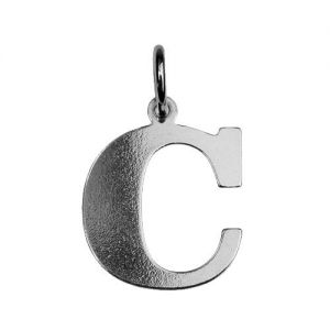Pendentif - lettre C*argent AG 925*BL C - 0,4 mm