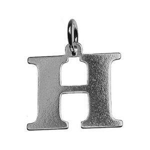 Pendentif - lettre H*argent AG 925*BL H - 0,4 mm