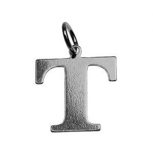 Pendentif - lettre T*argent AG 925*BL T - 0,4 mm