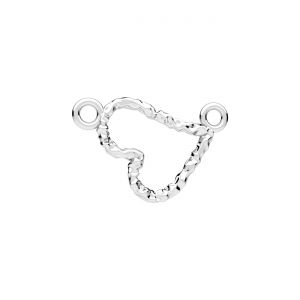 Pendentif connecteur - coeur*argent AG 925*CON-2 ODL-01651 11,8x18 mm