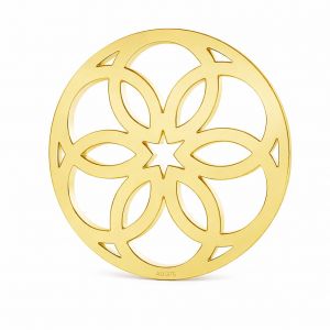 Rosette pendentif*or 375*LKZ9K-50111 - 0,30 13x13 mm