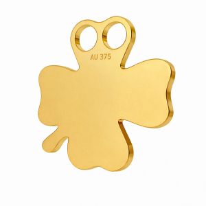 Tr&egrave;fle pendentif*or AU 375*LKZ9K-30002 - 0,30 12x12 mm