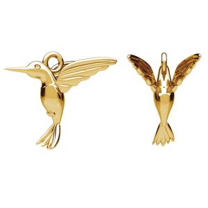 Pendentif - colibri*laiton*BRASS ODL-00058 14,5x15 mm