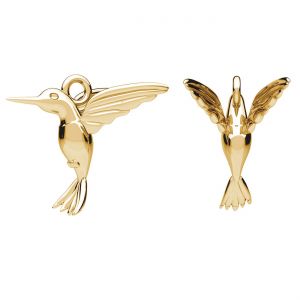 Pendentif - colibri*laiton*BRASS ODL-00058 14,5x15 mm