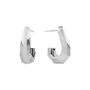 Clou d'oreille - diamant g&eacute;om&eacute;trique*argent AG 925*KLS OWS-01390 8,3x23,8 mm