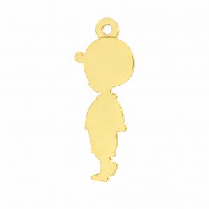 Pendentif - gar&ccedil;on*argent AG 925*LK-1284 - 0,50 7,1x19,2 mm