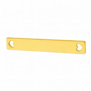 Connecteur pendentif - plaque rectangulaire*argent AG 925*LKM-2031 - 0,50 4x24 mm