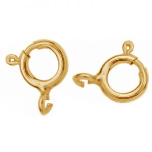 Fermoir - anneau ressort*laiton*BRASS AM TNMA 6 mm