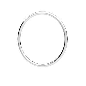 Bague ronde, argent 925, OB 1x19,4 mm